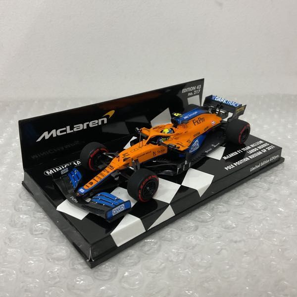 1円〜 ミニチャンプス 1/43 マクラーレン F1 TEAM MCL35M LANDO NORRIS POLE POSITION ロシアGP 2021の画像2