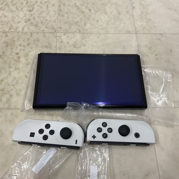 1円〜 動作確認/初期化済/欠品 Nintendo Switch 本体 有機ELモデル HEG-001 Joy-Con ホワイト_画像3
