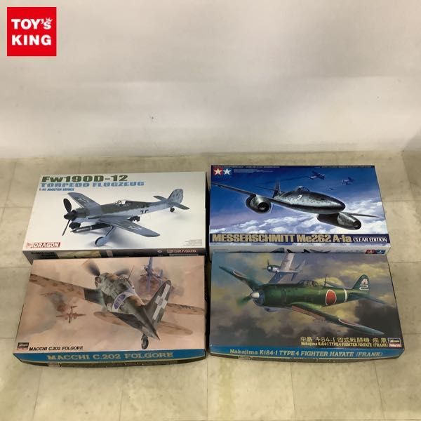 1円〜 タミヤ他 1/48 メッサーシュミット Me262 A-1a クリヤーエディション、中島 キ84-I 四式戦闘機 疾風 等の画像1