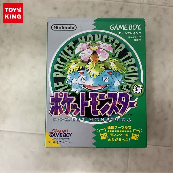 1円〜 GB ゲームボーイ ポケットモンスター 緑の画像1