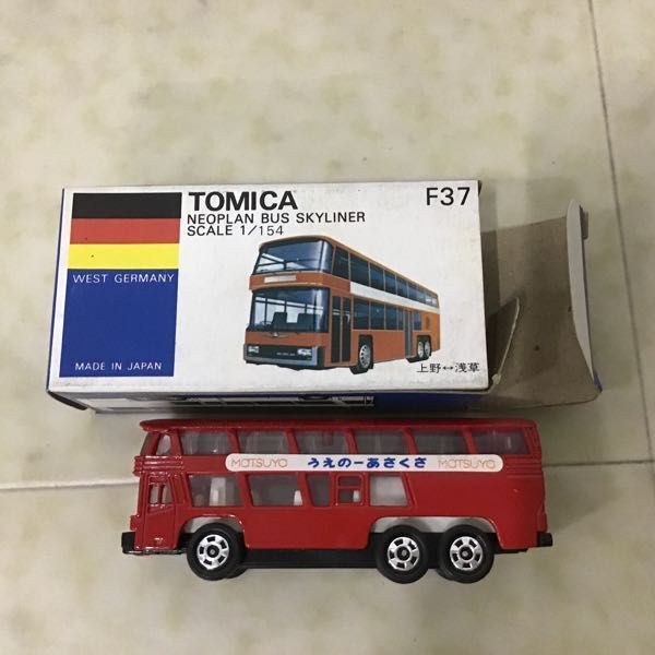 1 jpy ~ blue box Tomica London bus 2 point Neo plan bus Skyline na-1 point made in Japan 