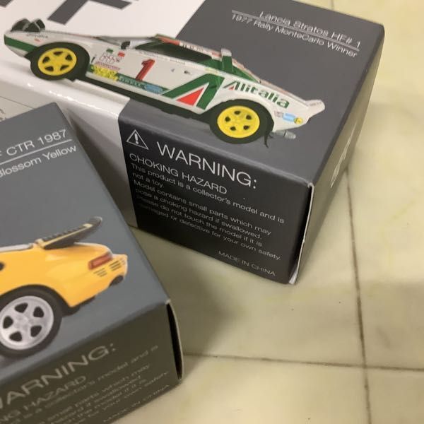 1円〜 TSM MODEL 1/64 MINI GT RUF CTR 1987 Blossom Yellow、ランチアストラトス HF #1 1977 Rally MonteCarlo Winnerの画像9