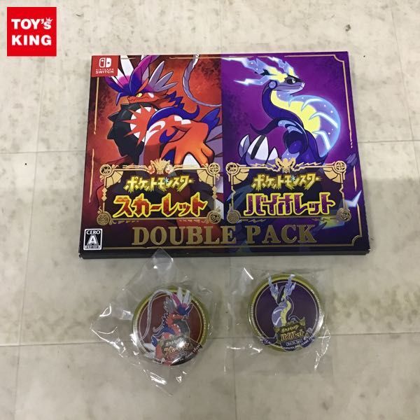 1円〜 NintendoSwitch ソフト ポケットモンスター スカーレット バイオレット ダブルパック_画像1
