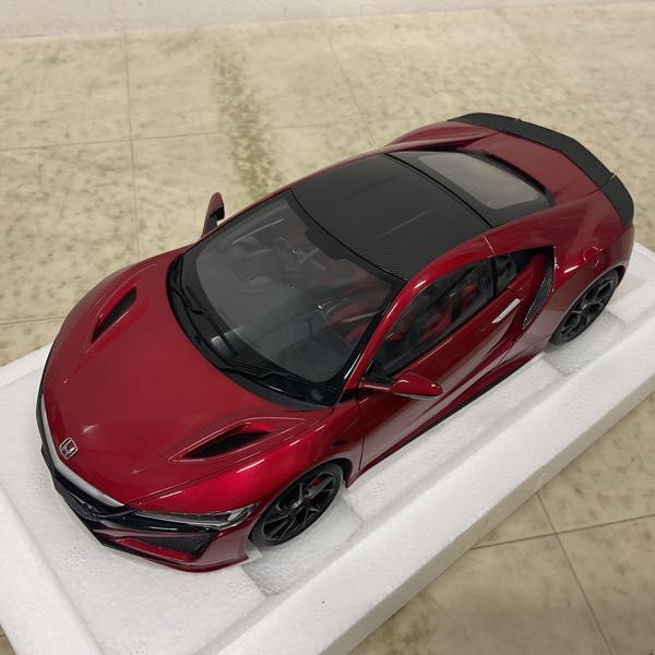 1円〜 オートアート コンポジット ダイキャスト モデル 1/18 ホンダ NSX NC1 バレンシアレッド・パールの画像3