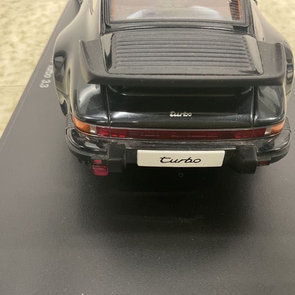 1円〜 オートアート ミレニアム 1/18 ポルシェ 911 3.3 ターボ ブラックの画像5