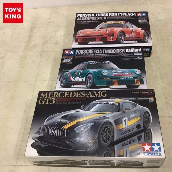 1円〜 タミヤ 1/24 メルセデス AMG GT3、ポルシェ ターボ RSR 934 イェーガーマイスター他の画像1