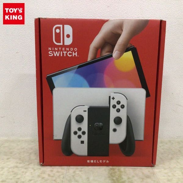 1円〜 動作確認/初期化済 Nintendo Switch HEG-001 有機ELモデル ホワイトの画像1