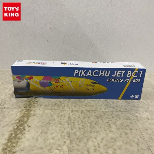 1円〜 スカイマーク 1/130 そらとぶピカチュウプロジェクト ピカチュウジェット BC1 ボーイング 737-800の画像1