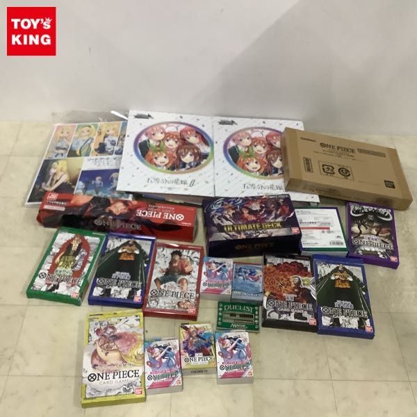 1円〜 訳あり ONE PIECE CARD GAMES オフィシャルプレイマット、ULTIMATE DECK 三船長 集結、スタートデッキ Sideウタ他の画像1