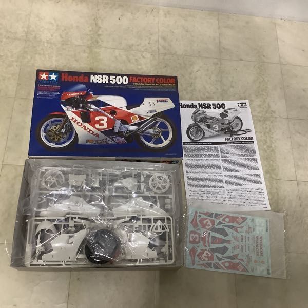 1円〜 タミヤ オートバイシリーズ 1/12 レプソル Honda RC211V ’03、ホンダ NSR500 ファクトリーカラーの画像5