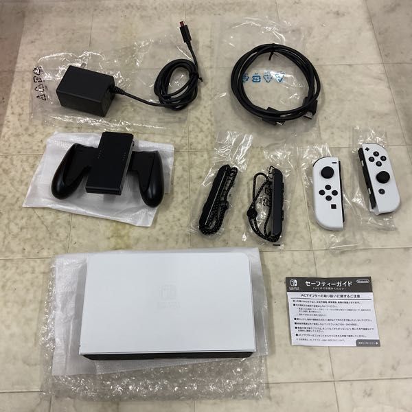 1円〜 動作確認/初期化済 Nintendo Switch 有機ELモデル HEG-001 本体 ホワイトの画像8