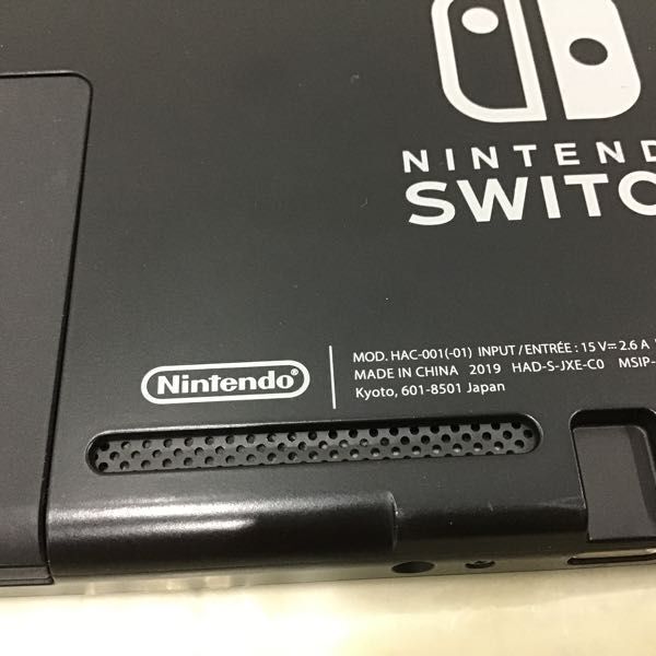 1円〜 動作確認/初期化済 Nintendo Switch 本体 HAC-001（-01） Joy-Con（L）ネオンブルー HAC-015 （R）ネオンレッド HAC-016の画像5