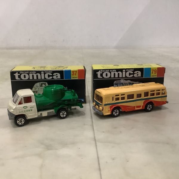 1 иен ~ Tomica чёрный коробка Mitsubishi Fuso one man автобус Fukushima транспорт, Isuzu Elf септик-трак и т.п. / сделано в Японии 