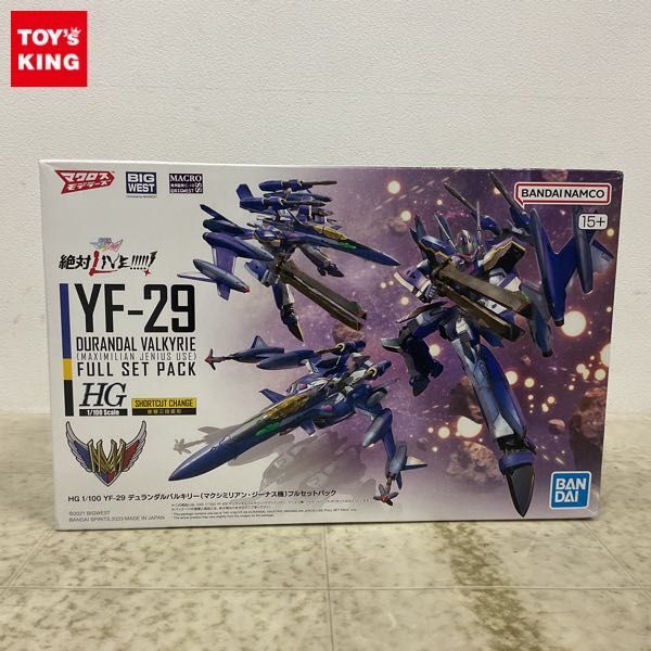 1円〜 HG 1/100 劇場版マクロスΔ 絶対LIVE!!!!!! YF-29 デュランダルバルキリー マクシミリアン・ジーナス機 フルセットパックの画像1