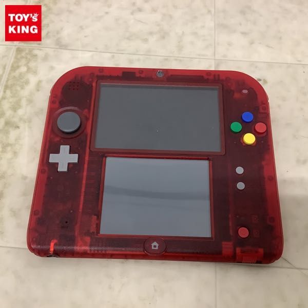 1円〜 動確/初期化済 ソフトDL不可 箱無 ニンテンドー2DS FTR-001 ポケットモンスター 赤 限定版の画像1