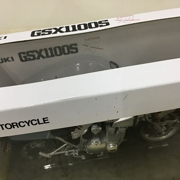 1円〜 アオシマ 完成品バイクシリーズ 1/12 スズキ GSX1100S KATANA SL 銀の画像9