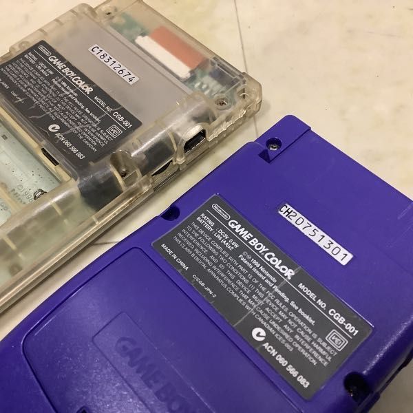 1 иен ~ Junk без коробки GB Game Boy DMG-01 1 пункт, Game Boy цвет CGB-001 лиловый прозрачный 