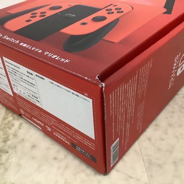 1円〜 動作確認/初期化済 Nintendo Switch 有機ELモデル HEG-001 マリオレッド_画像9
