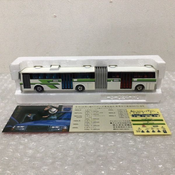 1円〜 ロングトミカ 1/100 H-E-409 VOLVO 富士重工・連節バス L4 日本製_画像2