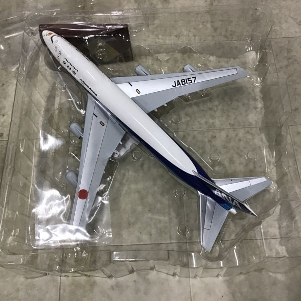 1円〜 全日空商事 1/100 ANA ボーイング747SR-100 スーパージャンボ ラストフライト REGISTRATION NO.JA8157_画像3