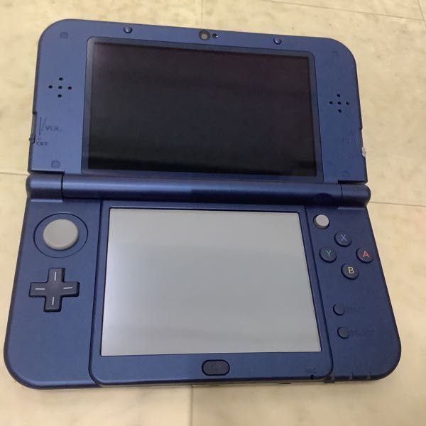 1円〜 動作確認/初期化済 newニンテンドー 3DS LL 本体 RED-001 メタリックブルー_画像3