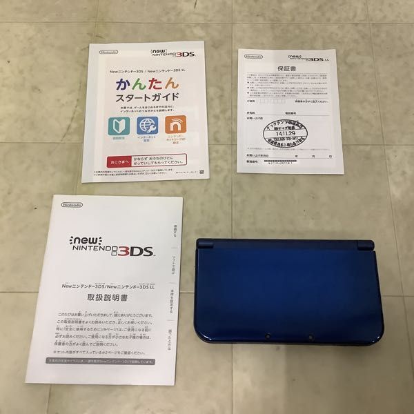 1円〜 動作確認/初期化済 newニンテンドー 3DS LL 本体 RED-001 メタリックブルー_画像2