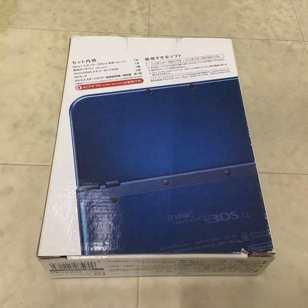 1円〜 動作確認/初期化済 newニンテンドー 3DS LL 本体 RED-001 メタリックブルー_画像8
