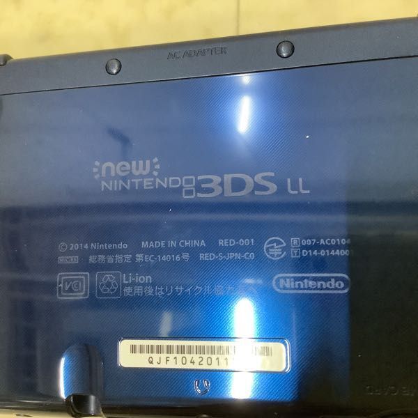1円〜 動作確認/初期化済 newニンテンドー 3DS LL 本体 RED-001 メタリックブルー_画像5