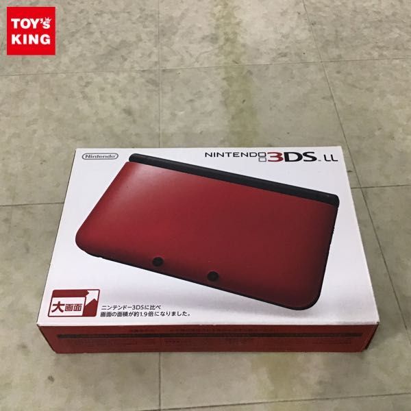 1円〜 動作確認済 初期化済 3DS LL SPR-001 JPN 本体 レッド×ブラック_画像1