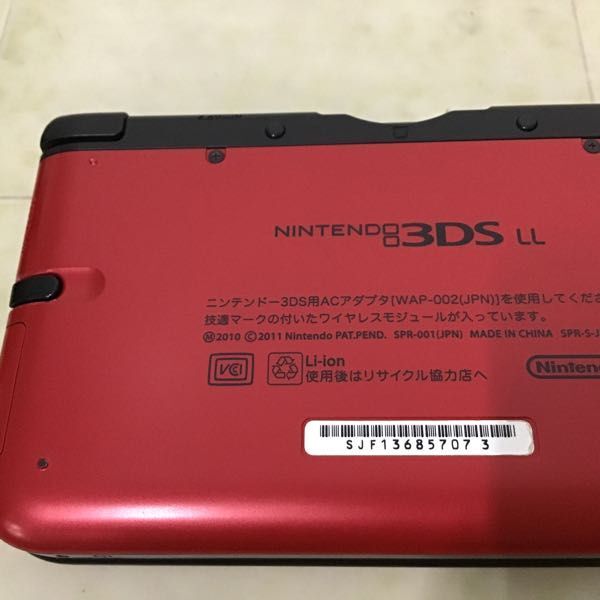 1円〜 動作確認済 初期化済 3DS LL SPR-001 JPN 本体 レッド×ブラック_画像6