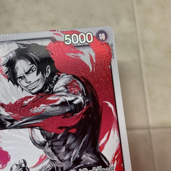 1円〜 ONE PIECE カードゲーム OP03-001 L ポートガス・D・エース パラレル_画像5