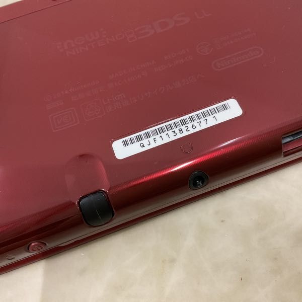 1 jpy ~ lack of operation verification / the first period . settled New Nintendo 3DS LL RED-001 body metallic red 