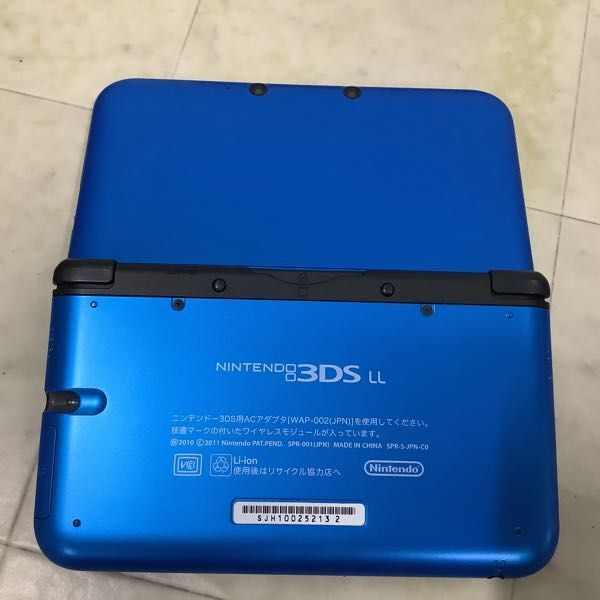 1円〜 動作確認/初期化済/欠品 ニンテンドー3DS LL 本体 SPR-001（JPN） ブルー×ブラック、ACアダプター WAP-002（JPN）他の画像4