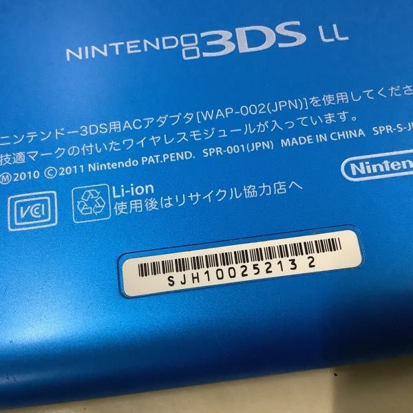 1円〜 動作確認/初期化済/欠品 ニンテンドー3DS LL 本体 SPR-001（JPN） ブルー×ブラック、ACアダプター WAP-002（JPN）他の画像5