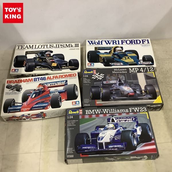 1円〜 Revell 1/24 マクラーレン メルセデス MP 4/12、タミヤ 1/20 J.P.S. ロータス78他の画像1