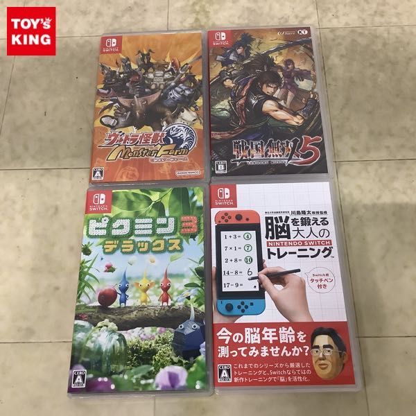 1円〜 Nintendo Switch 戦国無双5、ピクミン3 デラックス 他_画像1