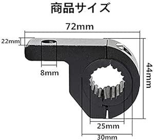 サムコス バイクバンパー ステー 取り付けステー 穴あけ不要 取付簡単 車用 フォグランプステー 作業灯 前照灯 補助灯 ブラケッの画像2