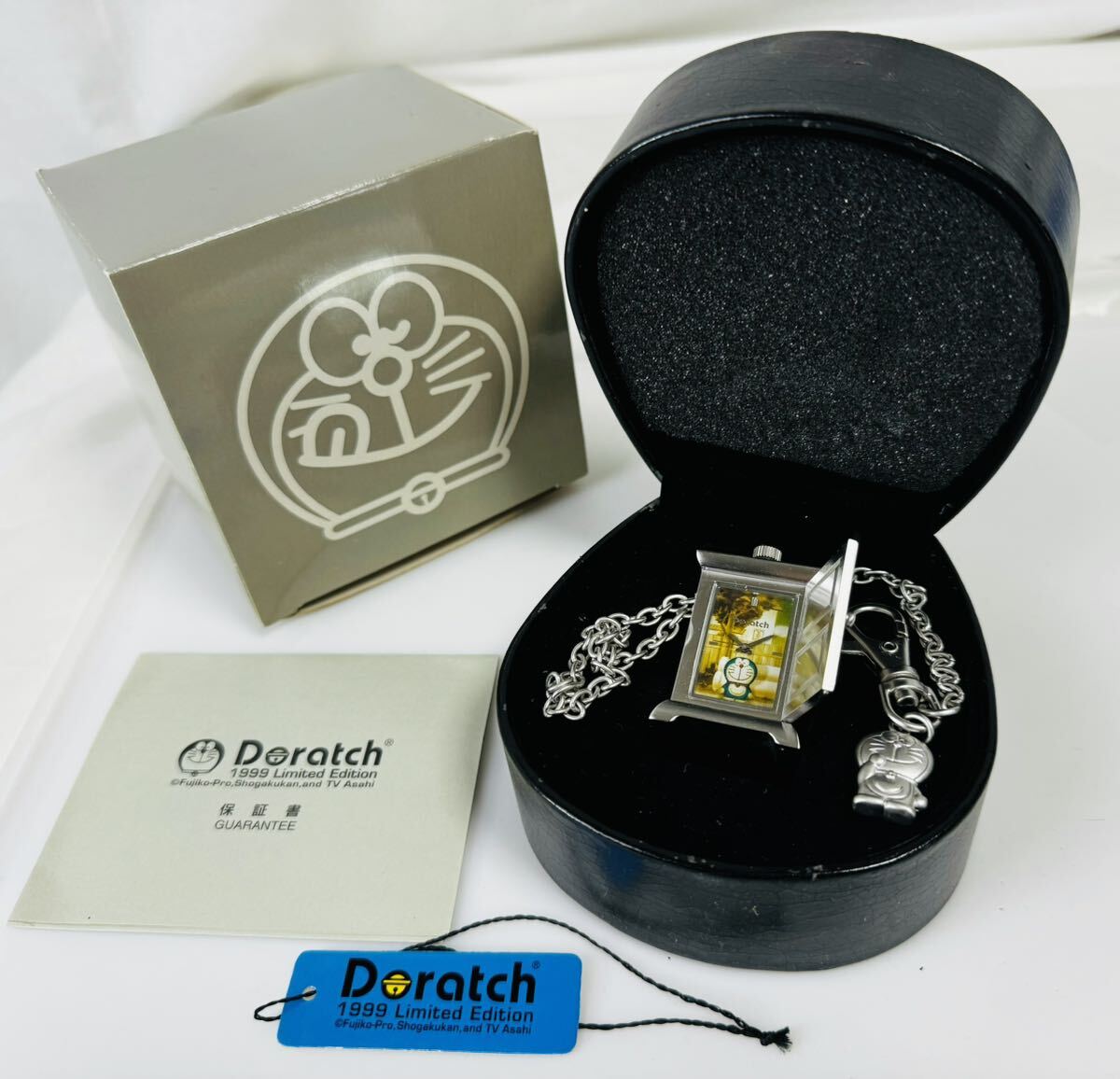  Ф Doratch ドラッチ 1999 Limited Edition 懐中時計 どこでもドア型 自動巻き ポケットウォッチ 箱取説付 /263768/417-43の画像1