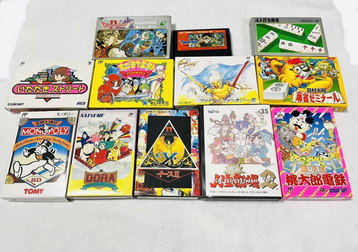 Ψ 【希少】Nintendo 任天堂 ファミコン カセット ソフト12本セット / 263770 / 418-4_画像1