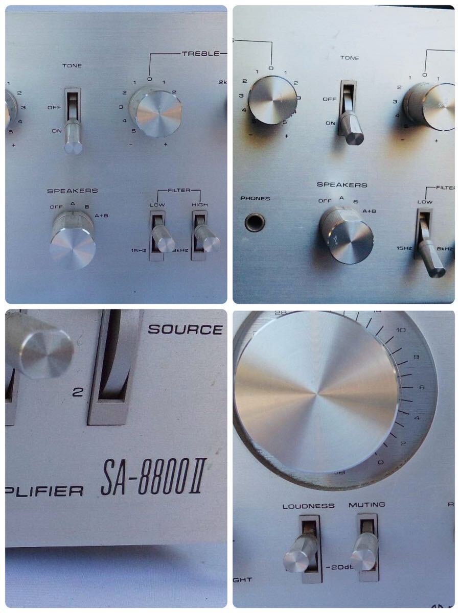 □PIONEER パイオニア /プリメインアンプSA-8800Ⅱ / カセットデッキ CT-8 / ターンテーブル PL-A500S / 通電OK /264388_画像3