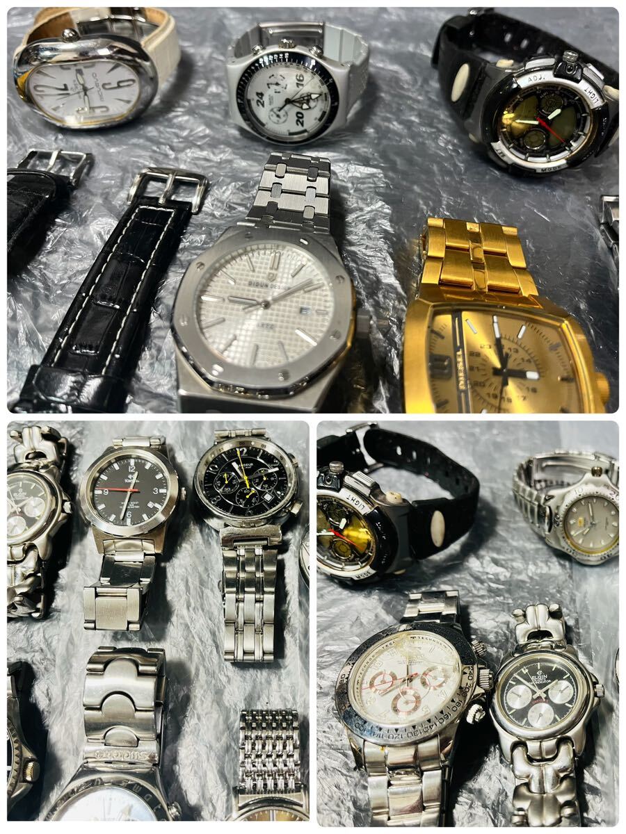 【大量】約4.25kg ブランド腕時計 懐中時計 まとめ /RADO/スウォッチ/テクノス/FORBEL/DIESEL /FOSSIL/ポールスミス/J.ハリソン /その3