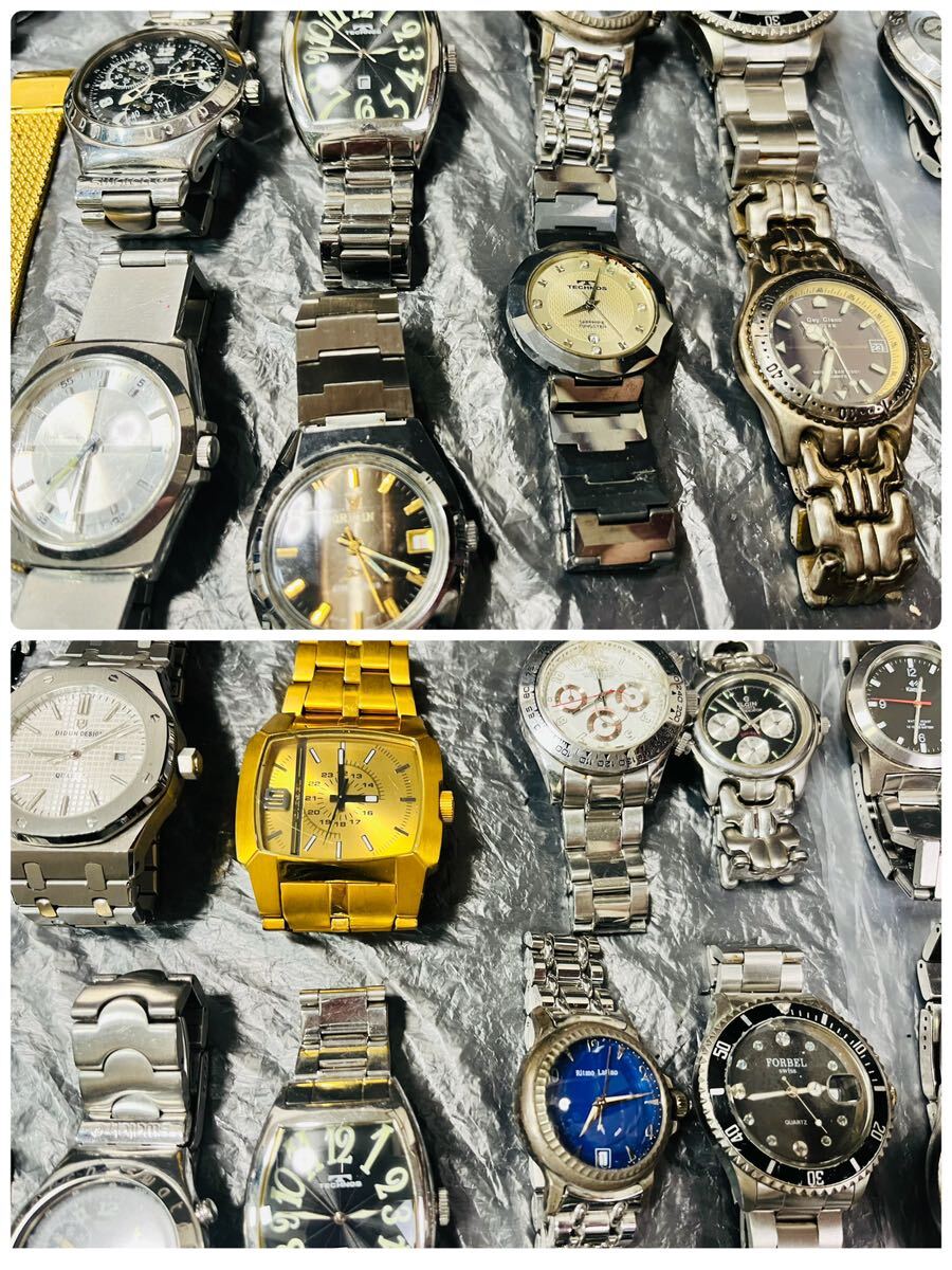 【大量】約4.25kg ブランド腕時計 懐中時計 まとめ /RADO/スウォッチ/テクノス/FORBEL/DIESEL /FOSSIL/ポールスミス/J.ハリソン /その3の画像3