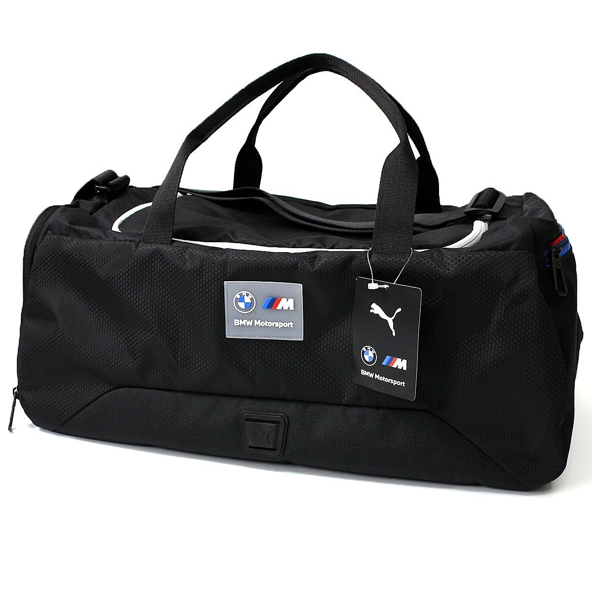 新品 PUMA BMW Motorsport プーマ ダッフルバッグ スポーツバッグ 32L ショルダー バック ゴルフ BAG 鞄 かばん 黒 ◆CS1986の画像1