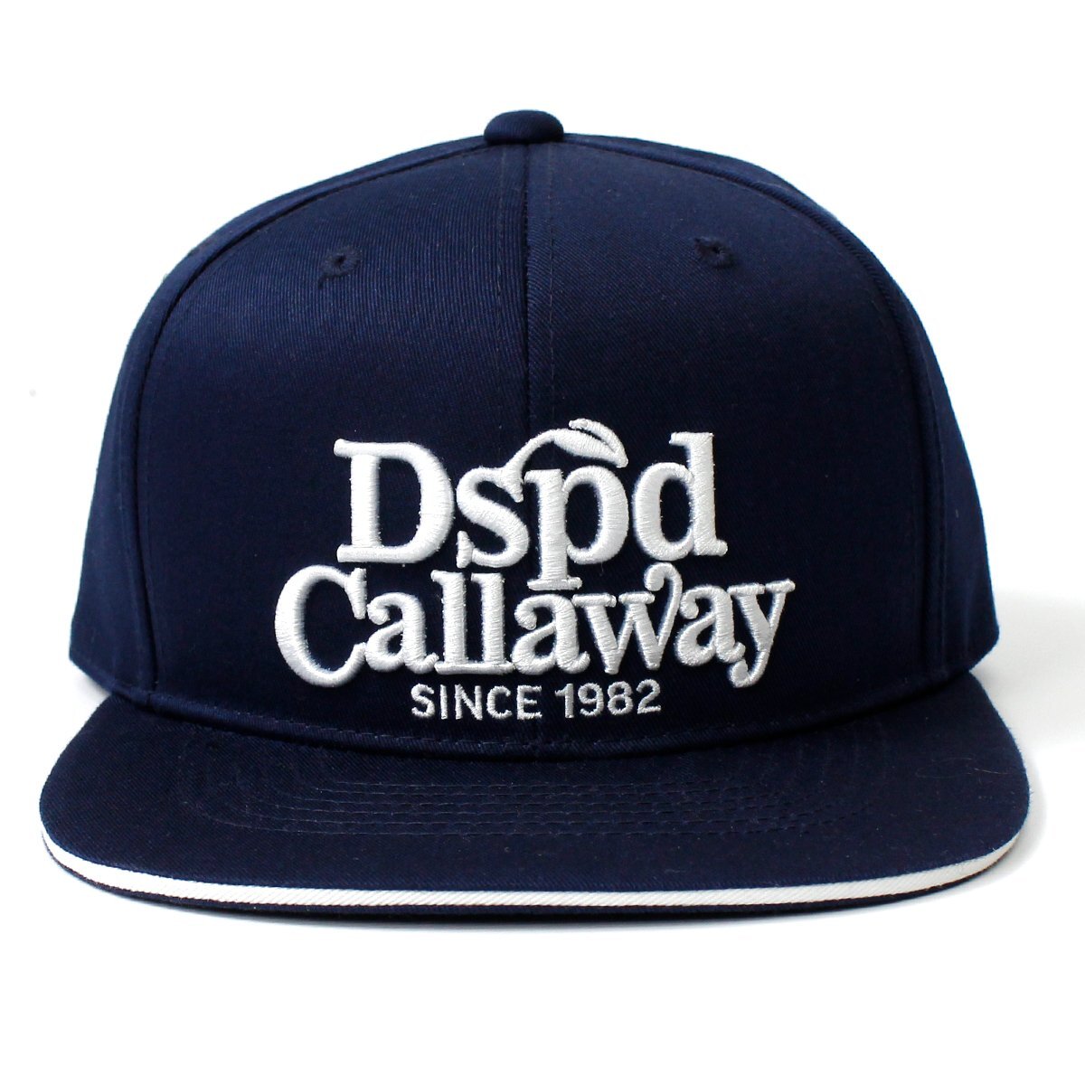 新品 Callaway キャロウェイ キャップ 帽子 平ツバ サイズフリー ゴルフ スポーツ ロゴ刺繍 DSPD 紺 ネイビー ◆CN1936の画像4