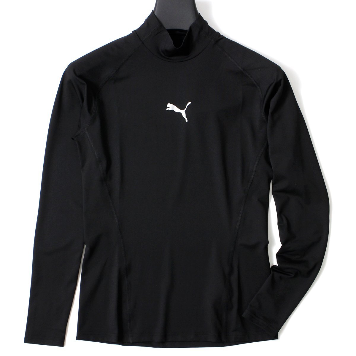  новый товар PUMA Puma Golf . рекомендация с высоким воротником рубашка с длинным рукавом XL внутренний нижний mok шея мужской спорт одежда чёрный *CC2231B