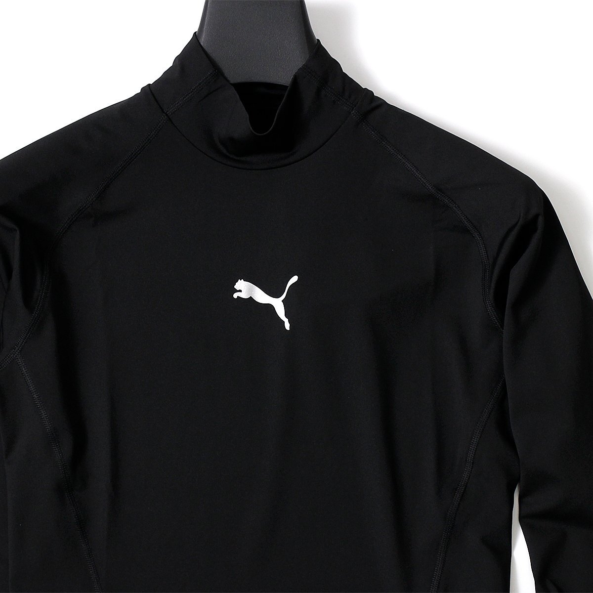 новый товар PUMA Puma Golf . рекомендация с высоким воротником рубашка с длинным рукавом XL внутренний нижний mok шея мужской спорт одежда чёрный *CC2231B