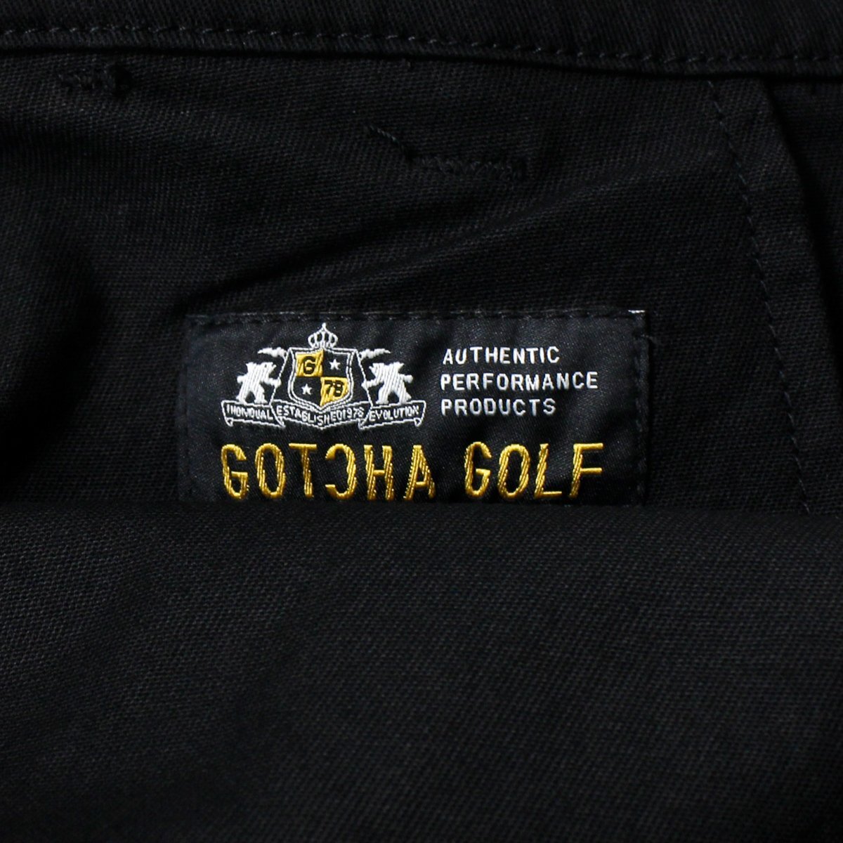 新品 ガッチャ ゴルフ ツイル ストレッチ ロングパンツ XXL 春夏 GOTCHA GOLF プレミアム ワッペン メンズ ウェア 黒 ◆CC2264C_画像10