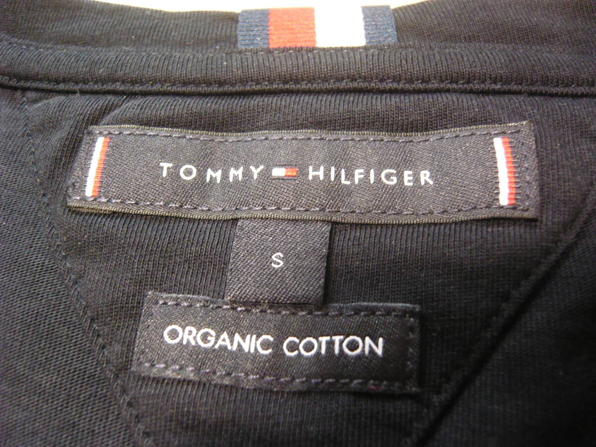 TOMMY HILFIGER トミーヒルフィガー 胸ロゴ クルーネック 半袖Tシャツ 試着のみ 色落ちなし 紺 ネイビー メンズSの画像9