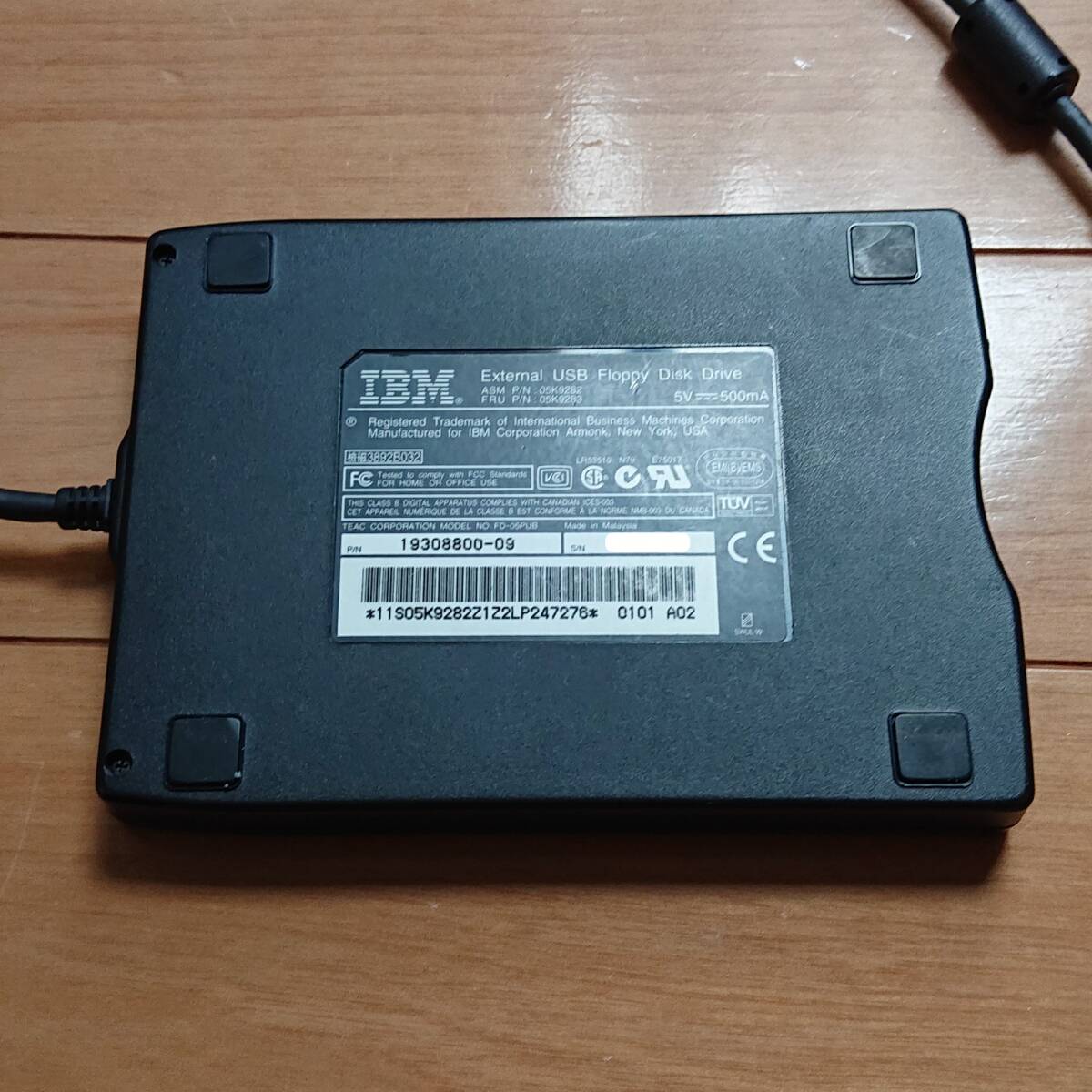 USB FDD IBM FD-05PUB フロッピーディスクドライブ 3MODE_画像3