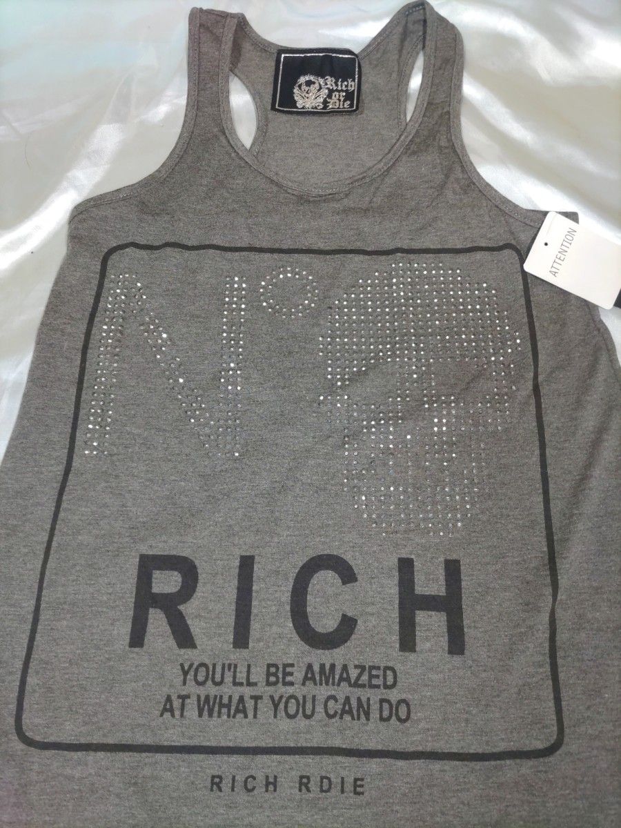 【sugarnail's様専用】《RICH OR DIE》ノースリーブワンピース Ｆサイズ